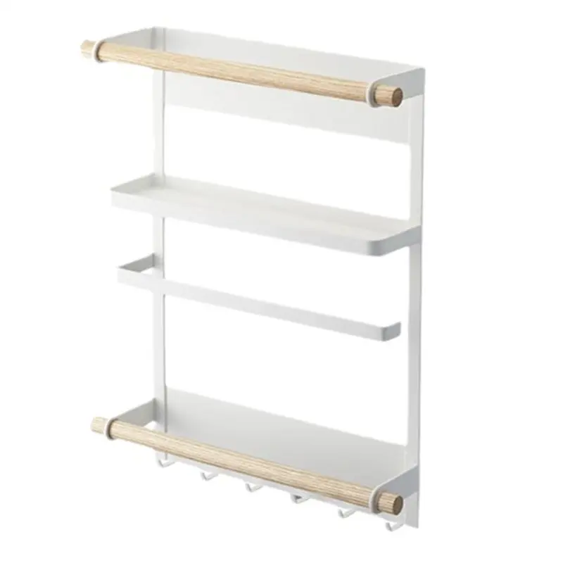 

ABJI-расширяемый магнитный органайзер на холодильник для хранения на кухне для специй, приправ и инструментов