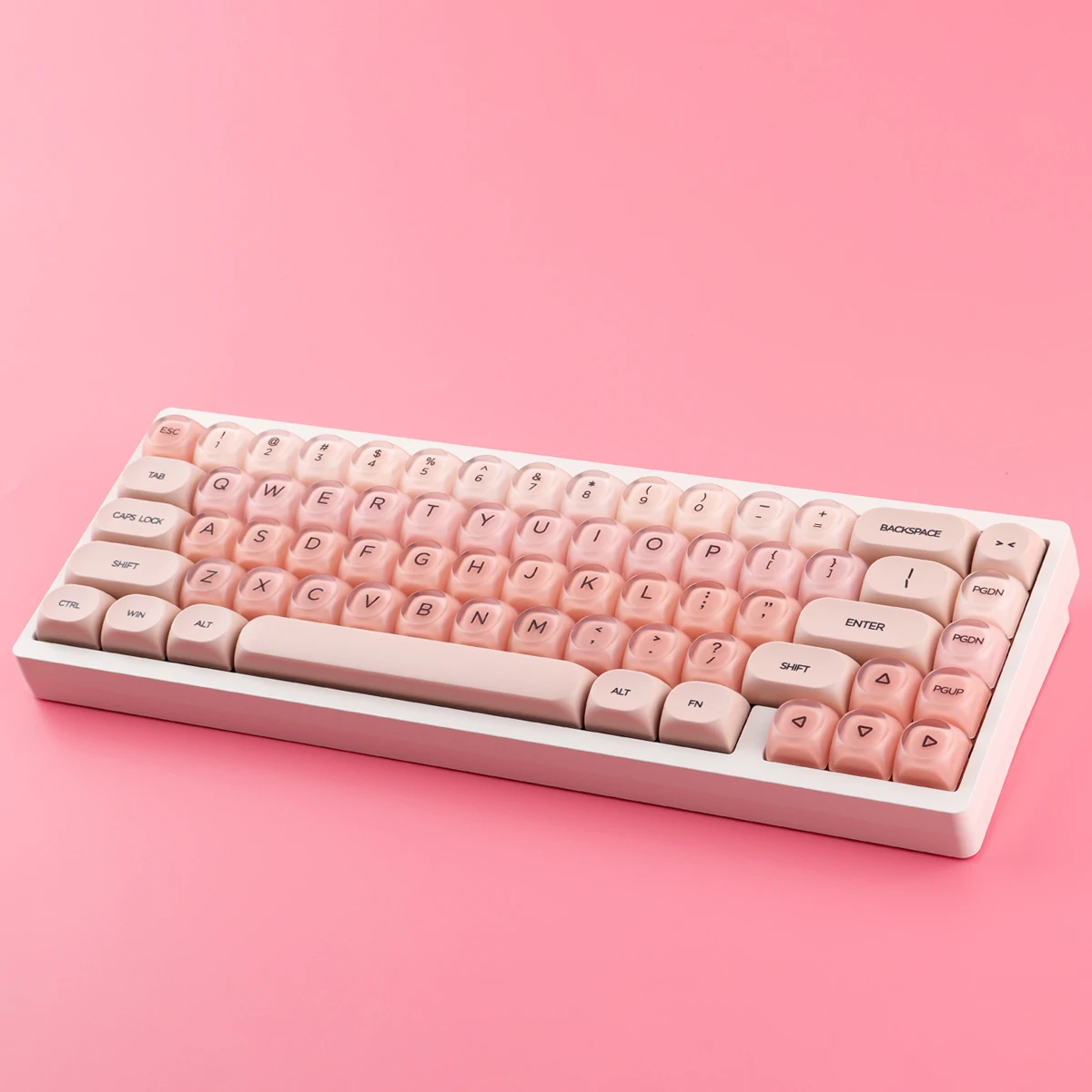 

Liquid Foundation keycaps 132 keys PBT+PC Material HOA Profile Two-color molding For CHERRY MX Switch Mechanical Keyboard
