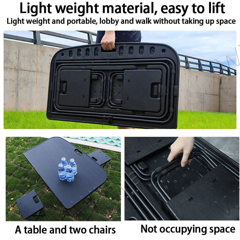 For Model Y 2020-2024 & Model Y 2025 2026 Juniper Portable Trunk Picnic Table Travel Folding Work Rest Camping Board Accessories view 3
