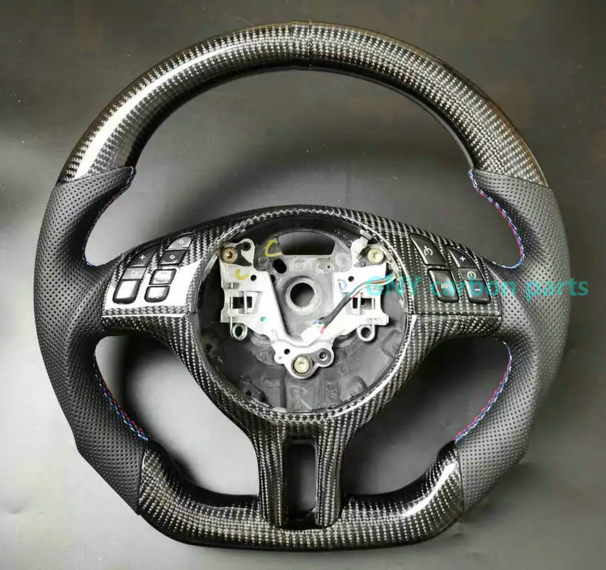 Carbon Fiber Car Leather Steering Wheel For BMW E38 E39 E46 E53 E46 M3
