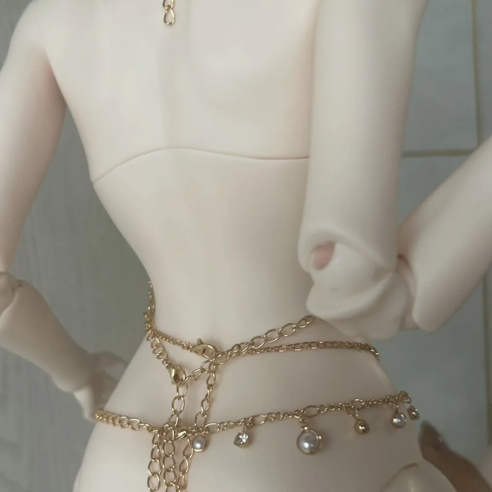 Bjd-Puppenzubehör ist für 1/3 Onkel Größe goldene Puppenkette Puppenkleidungszubehör geeignet