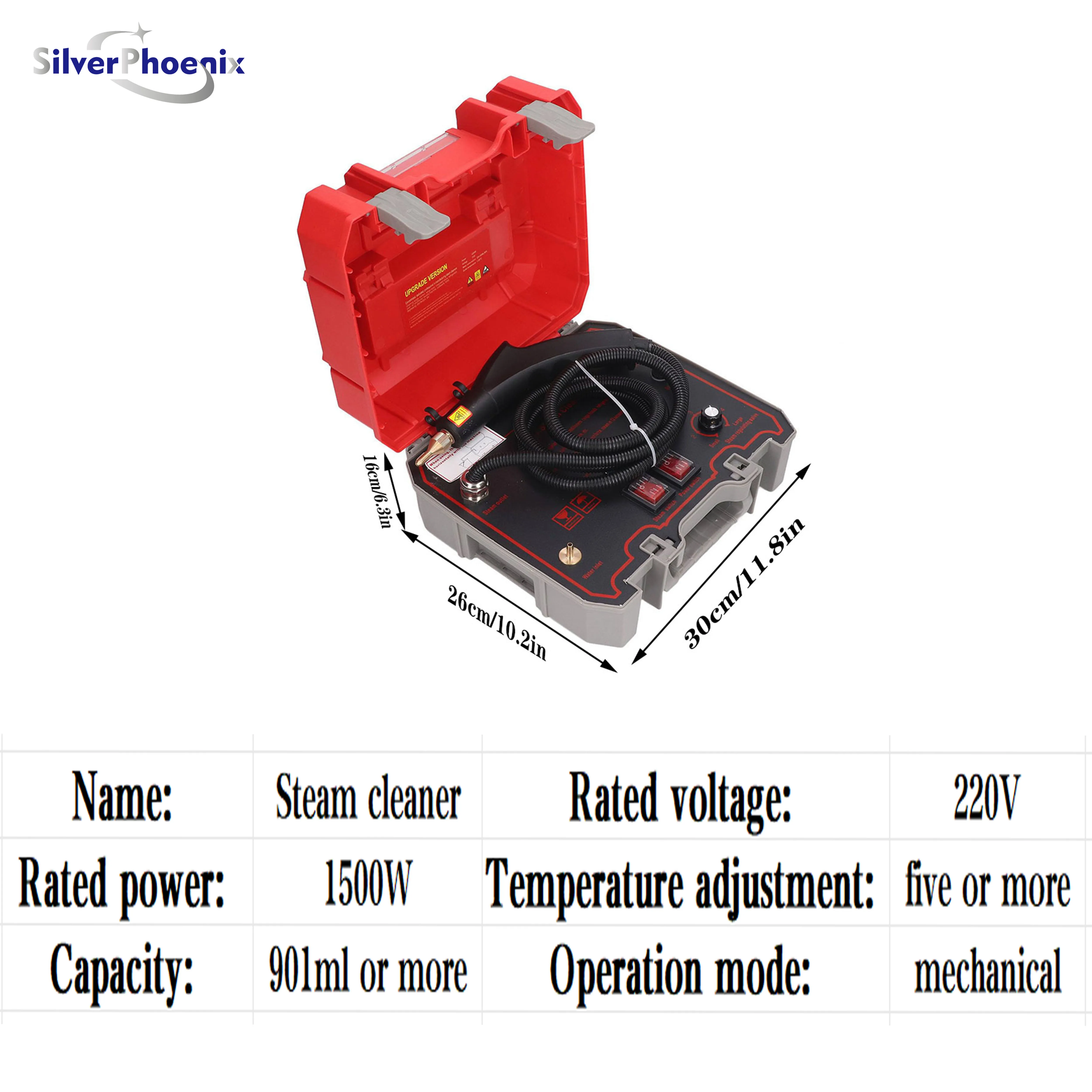 2200V Household High Temperature and High Pressure Steam Cleaner Portable Multi-function Cleaning Machine 1500W Dissolves Dirt