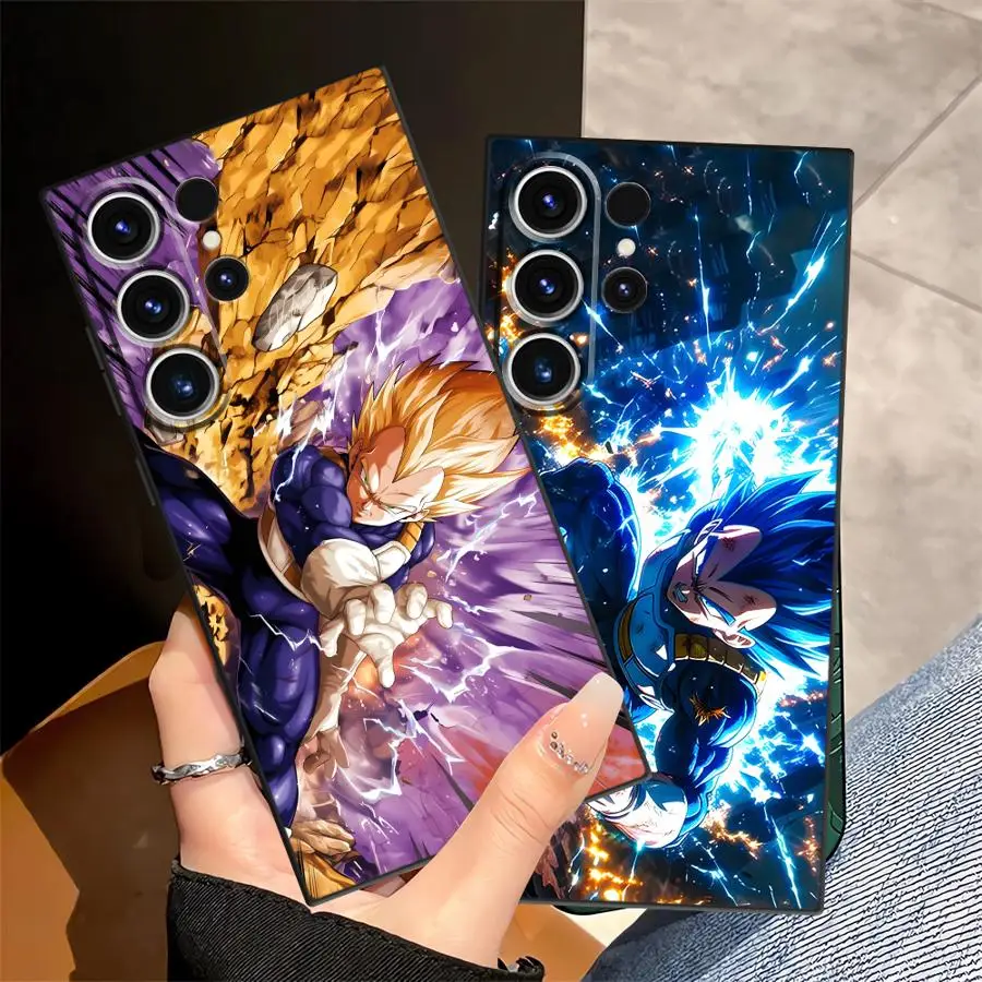 Dragon Ball Dashing Vegeta Funda suave Funda trasera para teléfono Samsung Galaxy S20 FE S21 S21 + S24 S25 Ultra S22 Plus S25 + S24 +