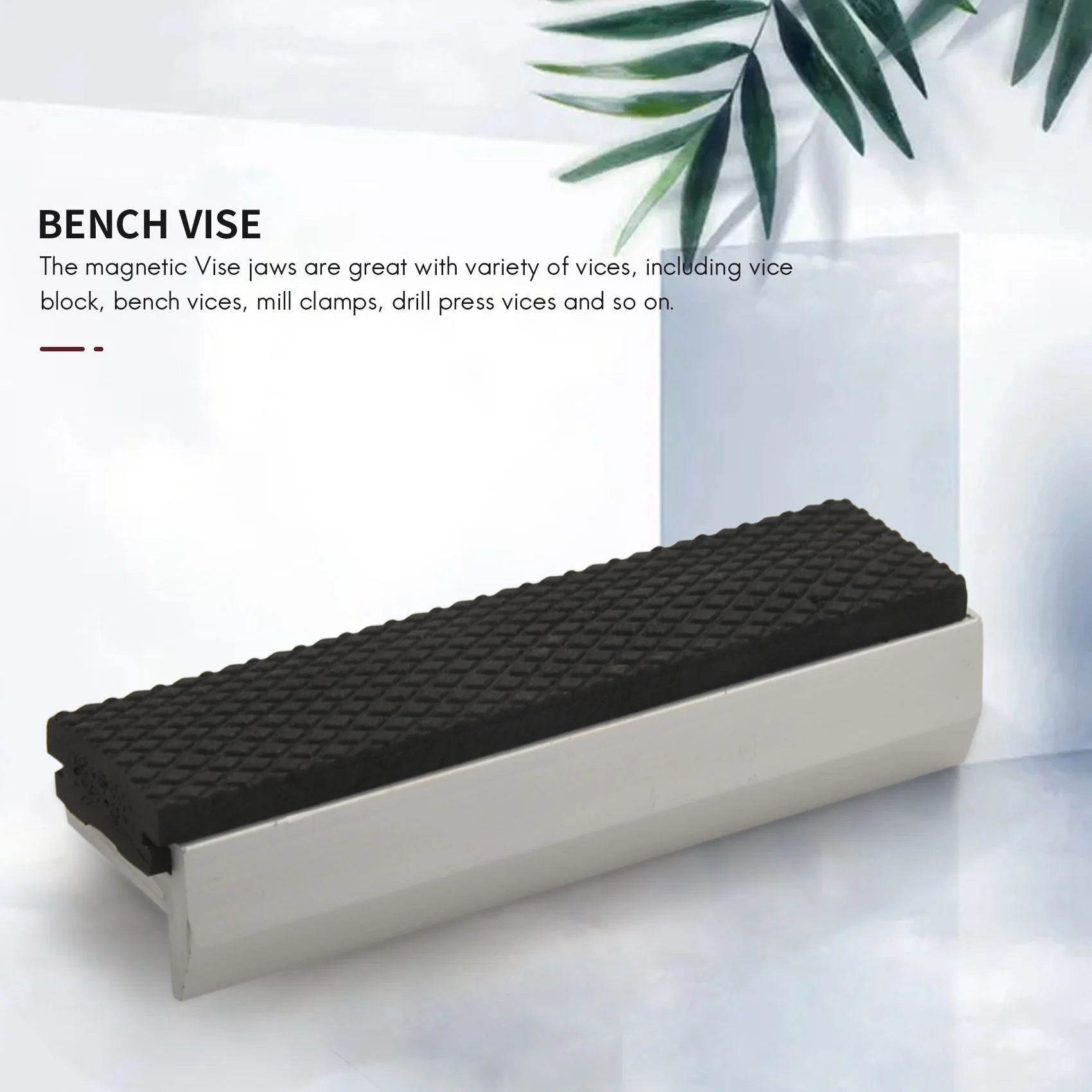 

B50C 4 Inch Vise Universal Soft Vice Pads Covers, Multi-Purpose Protector For Any Metal Vice,2 Pcs,Silver