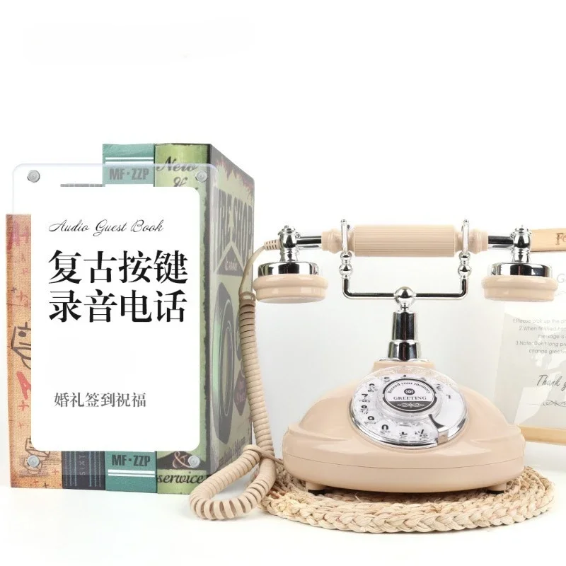 DurableTelephone New Antique Message Wedding Fixed Wedding Recording Landline Retro