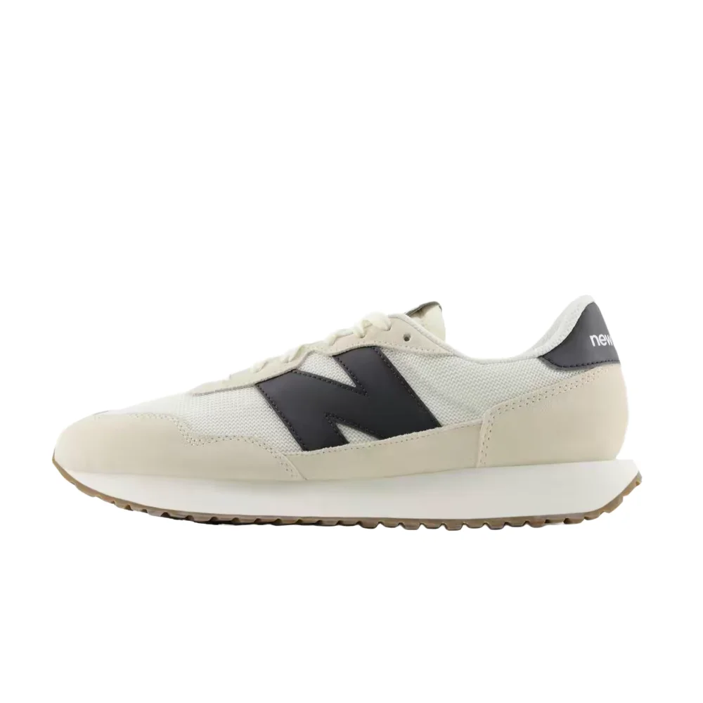 New Balance NB237 Unisex Low-Top Casual Shoes  Beige, Versatile Traction, Non-Slip Grip, Durable & Comfortable MS237WB