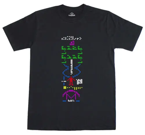 Arecibo Message Interstellar Message Space Geek Men's Regular Fit Black T Shirt