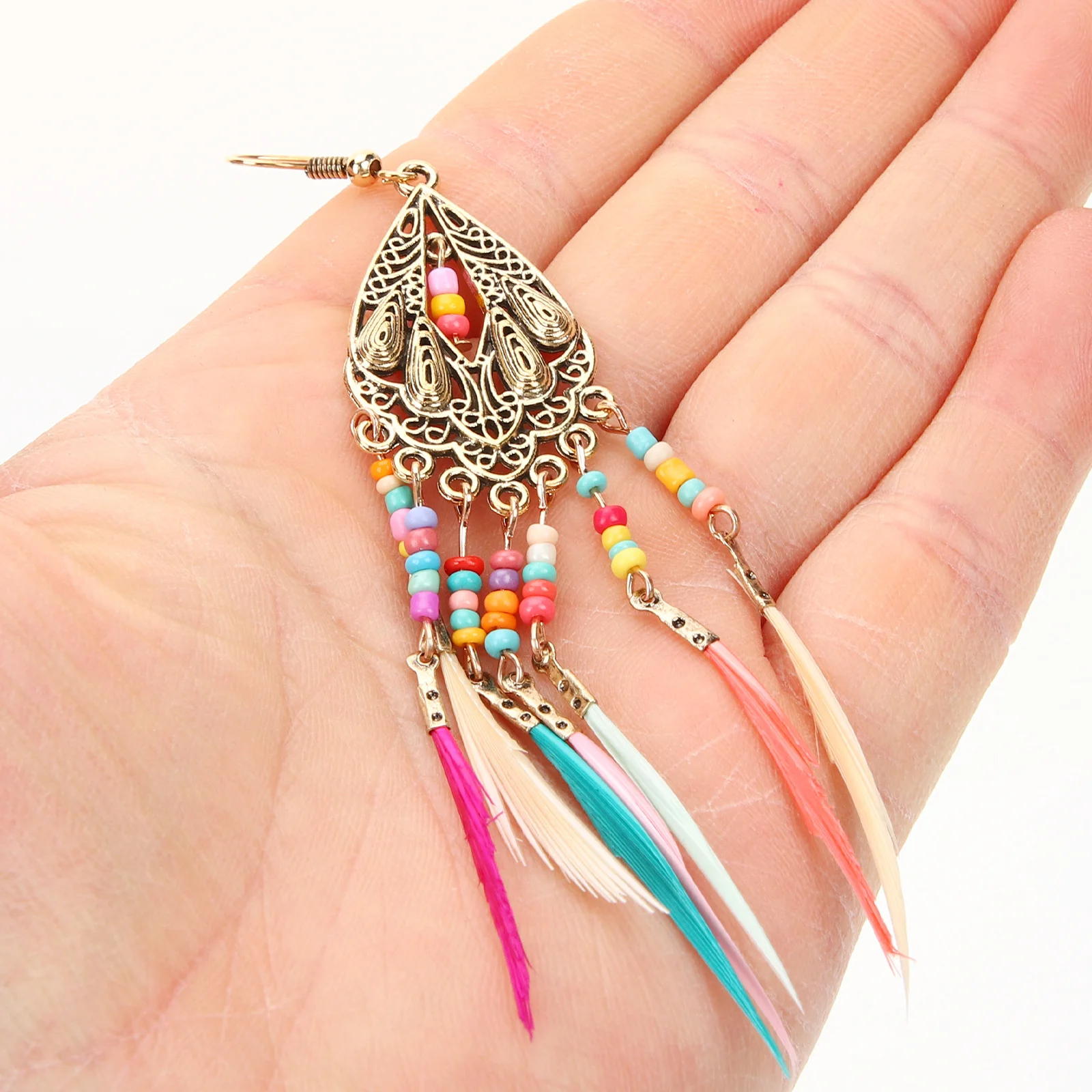 

1Pair Long Drop Earrings for Women Tassel Dangle Earrings Bohemian Style Elegant Fashion Jewelry Suitable for Prom Party
