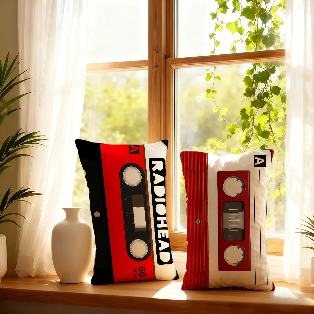Cool Music Tape cushion cover Double sided Printed Room Bedding Hit Product Sofa Decorative