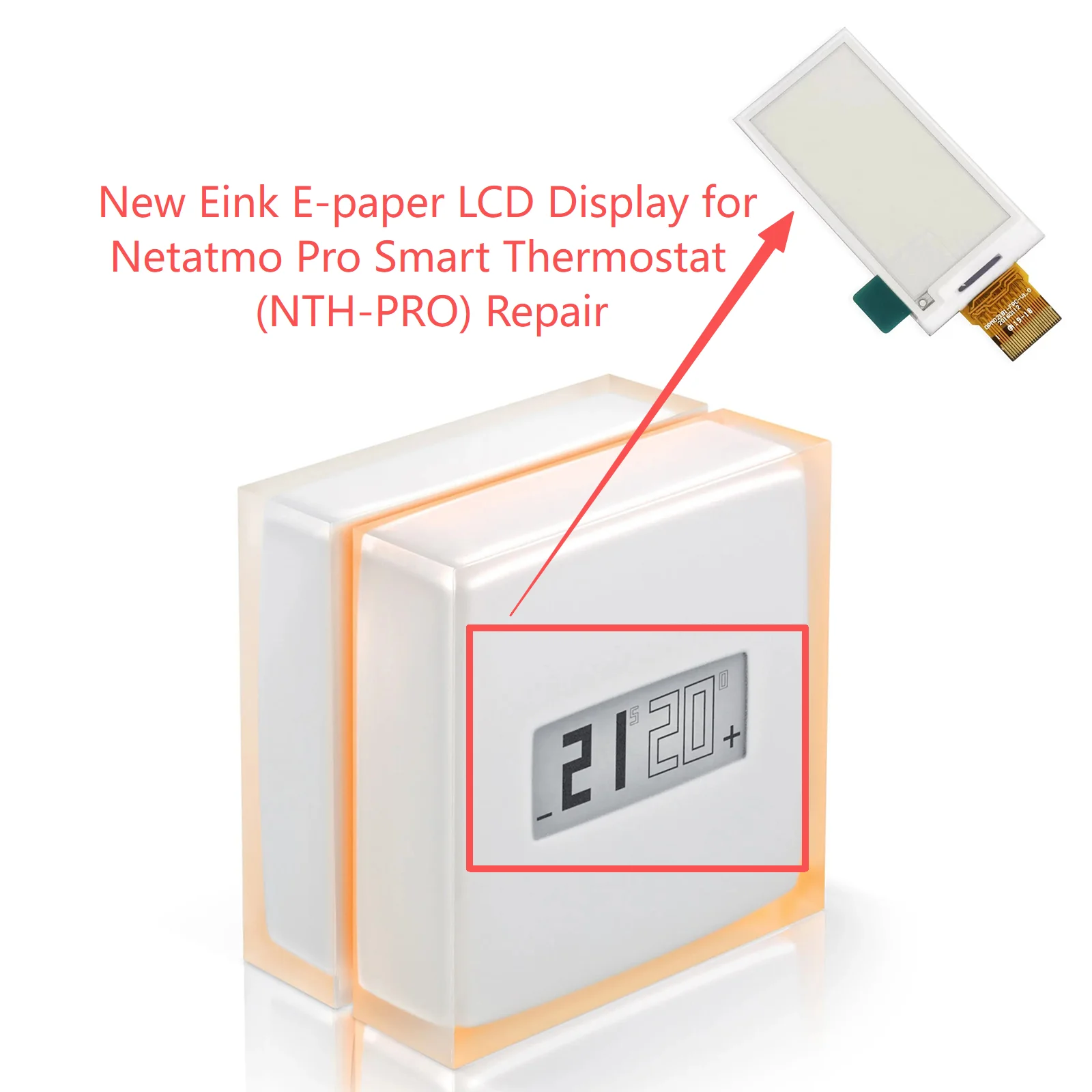 

Новый ЖК-дисплей Eink E-paper для ремонта интеллектуального термостата Netatmo Pro (NTH-PRO)