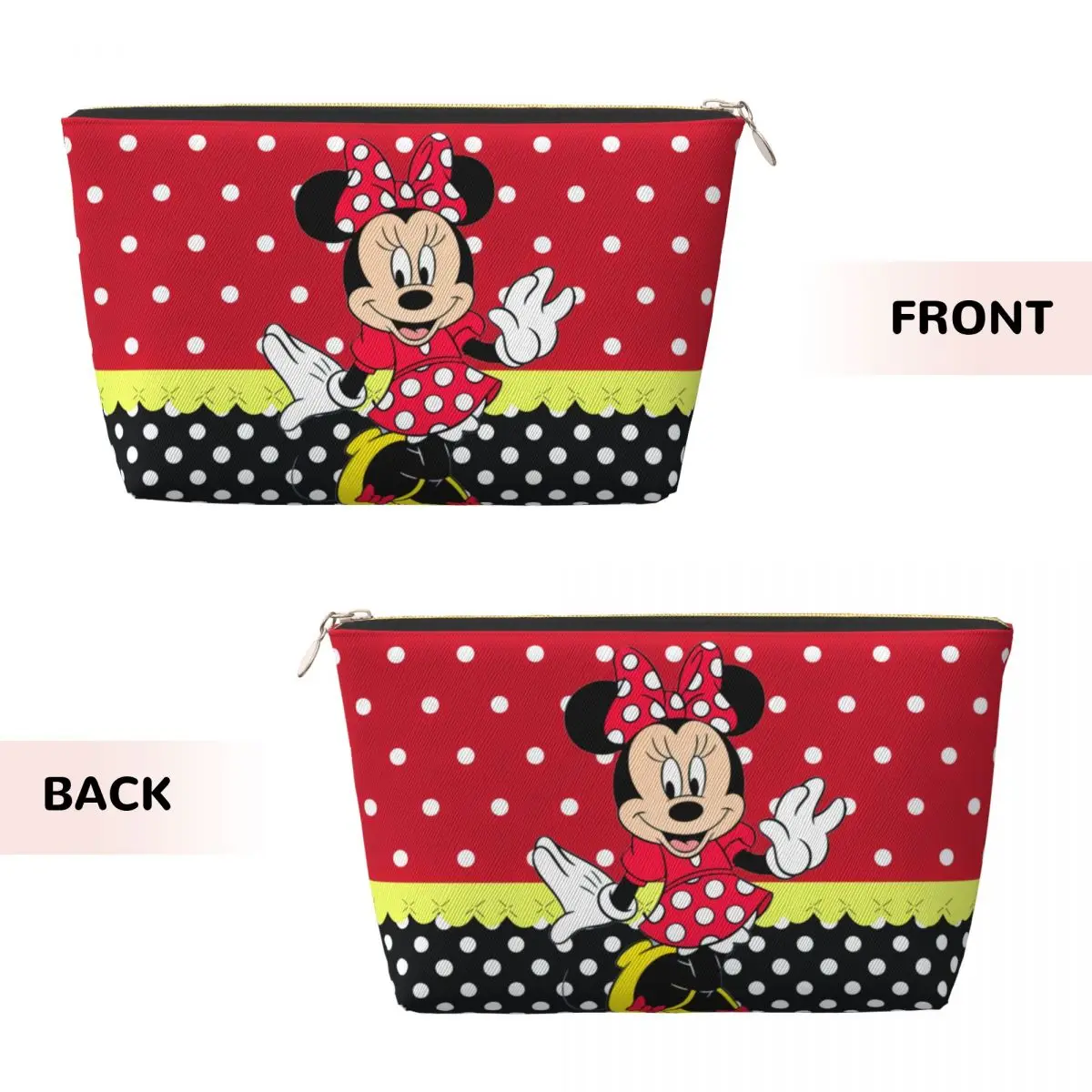 Custom Travel Mickey Minnie Mouse Toiletry Bag Portable Cartoon Makeup Cosmetic Organizer Women Beauty Storage Dopp Kit Box