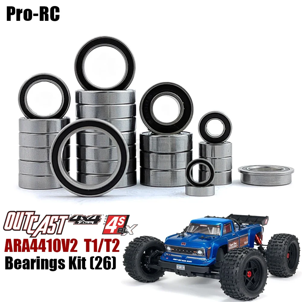 

Для Arrma 1/10 Outcast 4x4 4S BLX V2 комплект герметичных подшипников 26 шт.