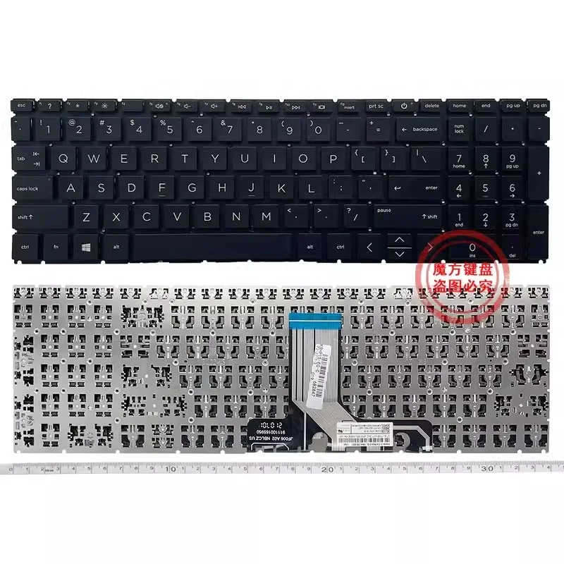 New US Keyboard Backlit for HP Zbook15 PO 15-FD 15-FC TPN-Q286 TPN-Q287 Notebook Keyboard Black Silver