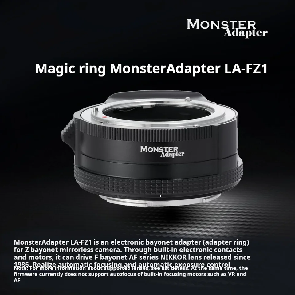 Monster LA-FZ1 AutoFocus Adapter for Nikon F Lens to Nikon Z