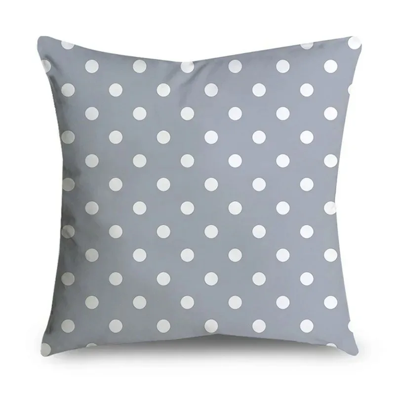 Funda de almohada decorativa con diseño gris Simple, ropa de cama, decoración del hogar, funda de almohada