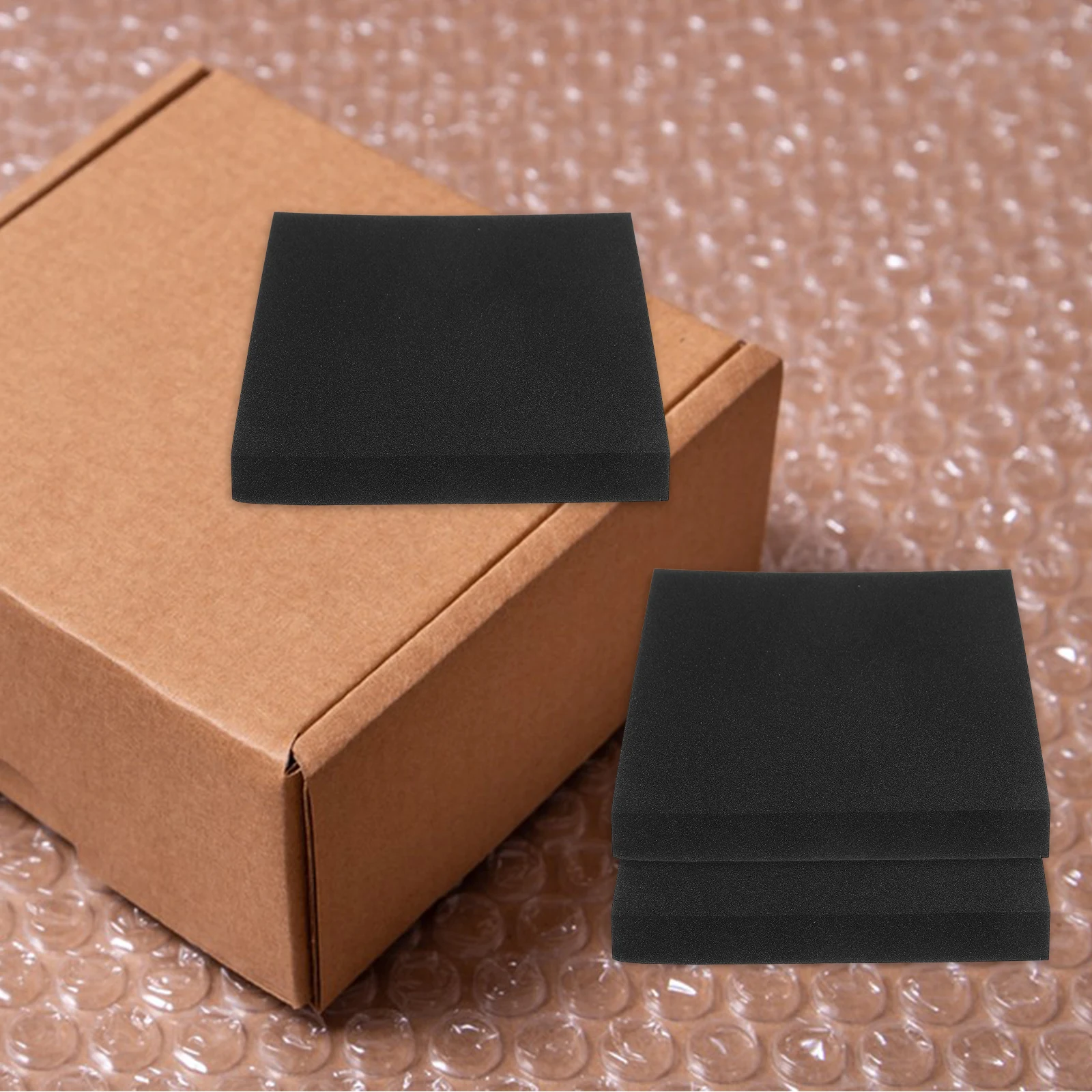 

12 Pcs Foam Square Pad Adhesive Backed Flame Retardant Oil Resistant Thermal Insulation Shock Absorption Craft Board Foam Blocks