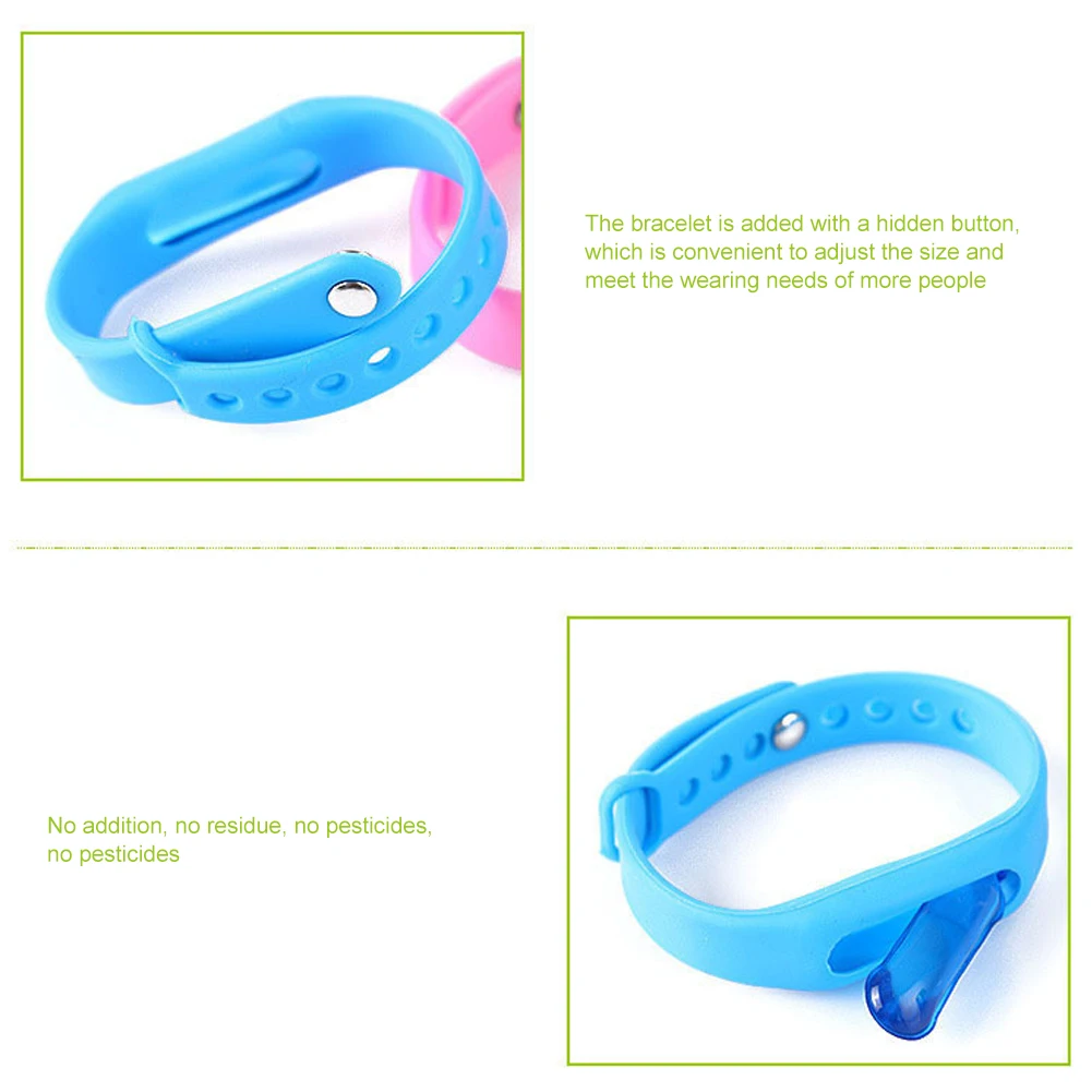 Pulsera antimosquitos de aceite esencial ajustable para niños y adultos, repelente de mosquitos, pulsera repelente de moscas