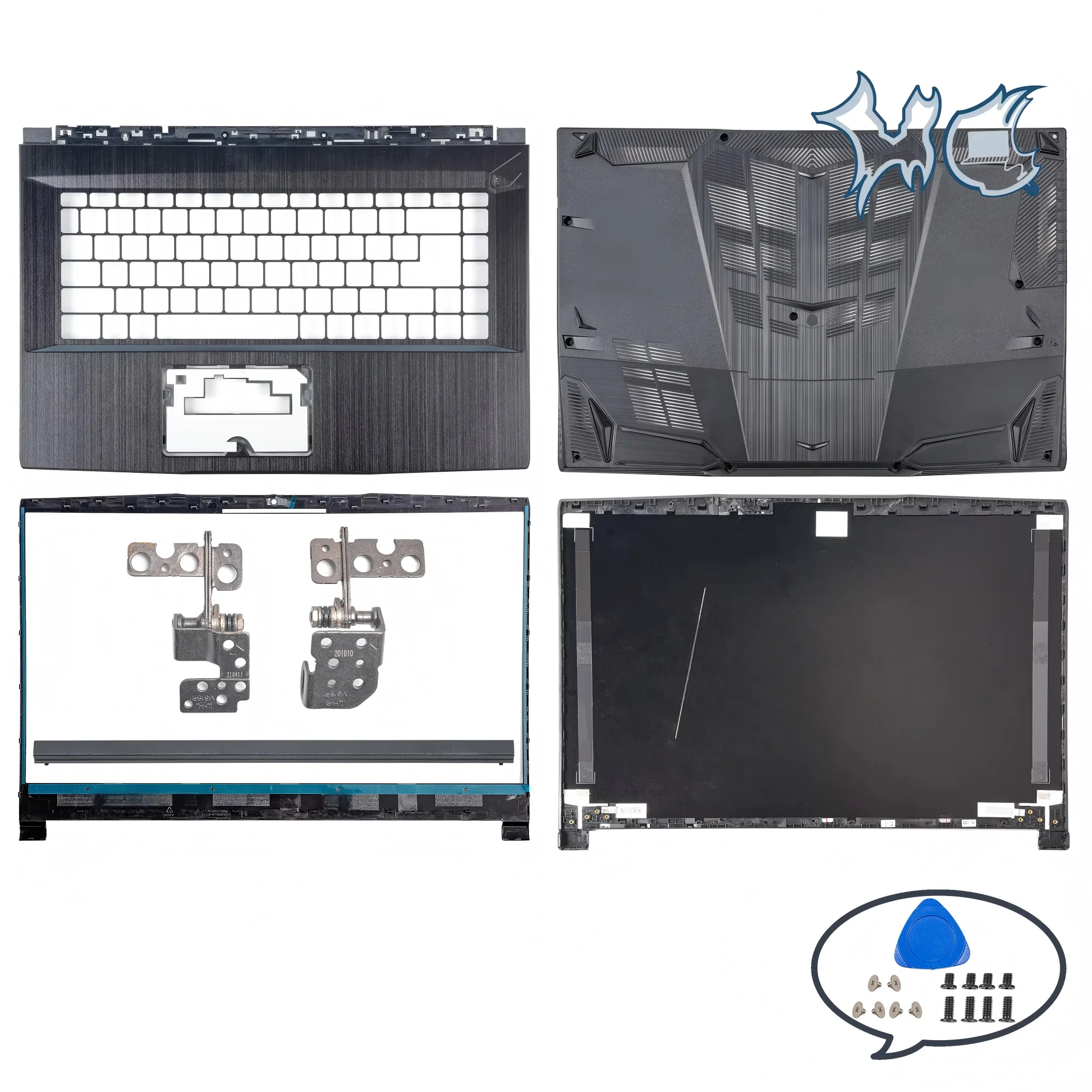 Metal Parts For GF65 Thin MS-16W1/16W2 MS-16R1 9SE 9SD 10SDR 9SEXR Back Cover Bezel Palmrest Bottom Housing Case Replace