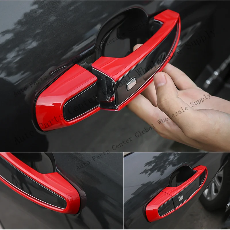 L+ Red Car Door Handle Cover Trim For Chevrolet Blazer Camaro Equinox Traverse 18+