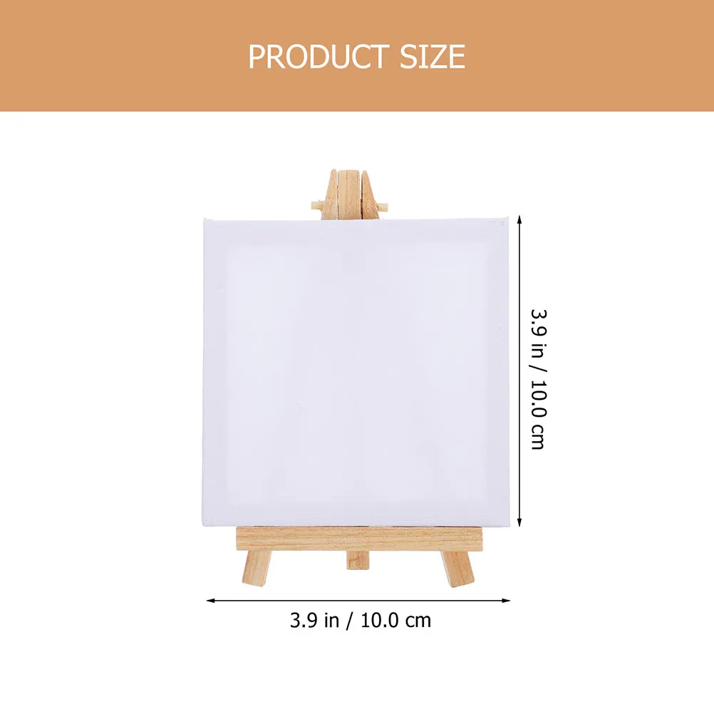 15Sets Oil Painting Frames Canvas Mini Easels Wood Cloth Drawing Boards for Painting Acrylic Oil Artworks Students Hobby