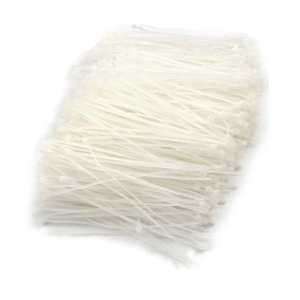 

200Pcs Self-Locking Strong Nylon Cable Ties Black Polyamide Heavy Duty Fire Retardant Halogen Silicone Free 200Mm