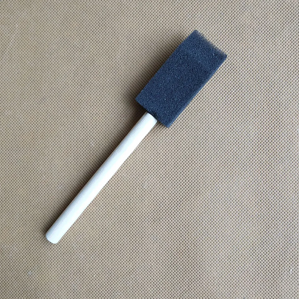 3Pcs Car Mini Sponge Duster with Soft Sponge Tip Polished Wood Handle for Air Conditioner Vents Tuyere Grille Gap Cleaning