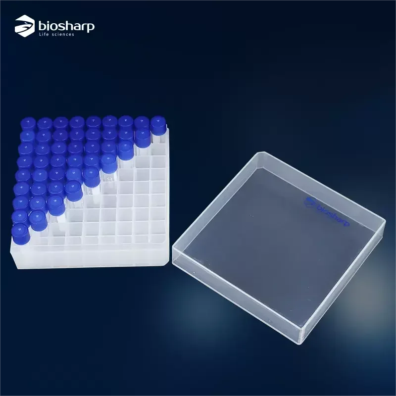 Biosharp Plastic Freezing/Cell Freezing Tube Box 2ml-50well 5ml-36well Ultra-low Temperature Liquid Nitrogen Laboratory Box