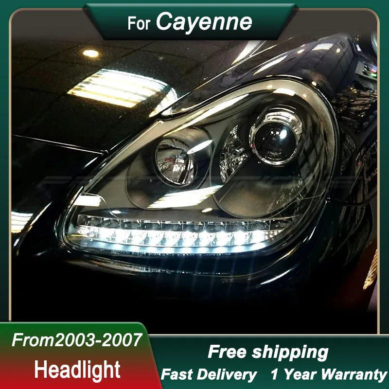 Car Headlights For Porsche Cayenne 2003-2007 new style full LED head light DRL Head Lamp Front light Assembly