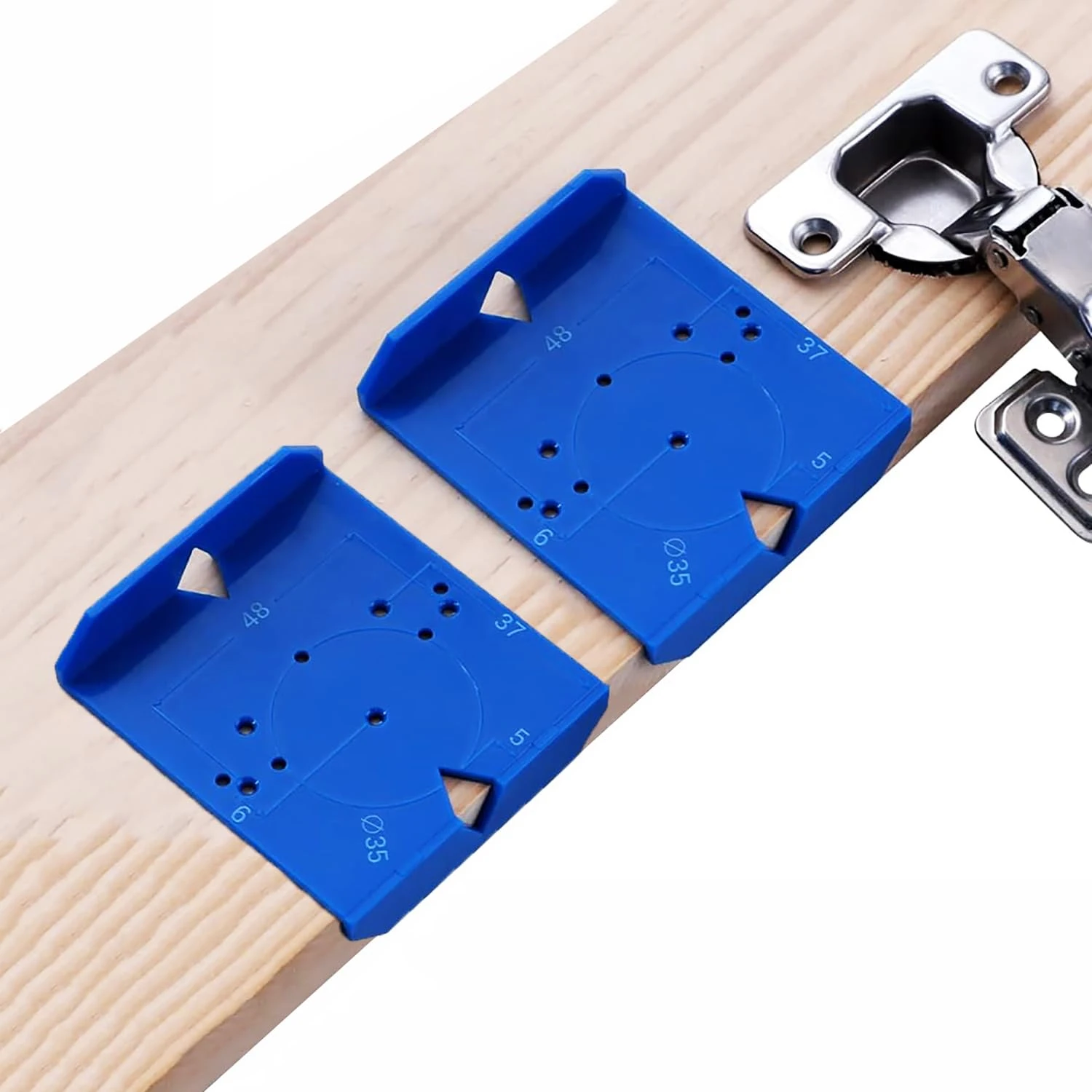 35/40mm Hinge Drilling Locator Cabinet Door Punching Positioning Ruler Template Carpentry Hinge Installation Auxiliary Tool