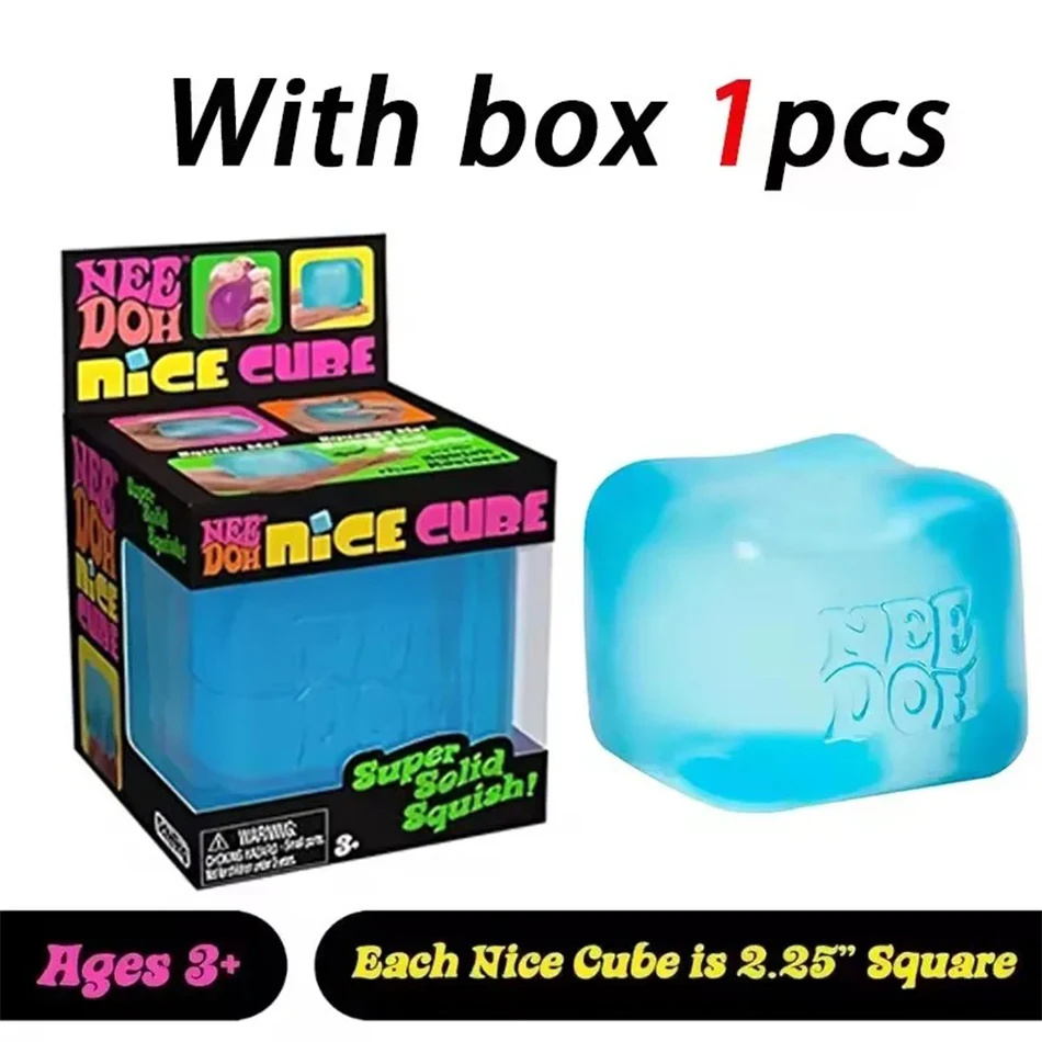 Beliebter Schylling Needoh Nice Cube, Sensorisches Spielzeug, Anti-Stress-Blöcke, Stressabbau-Puzzle, Druckentlastung, Souvenir für Kinder
