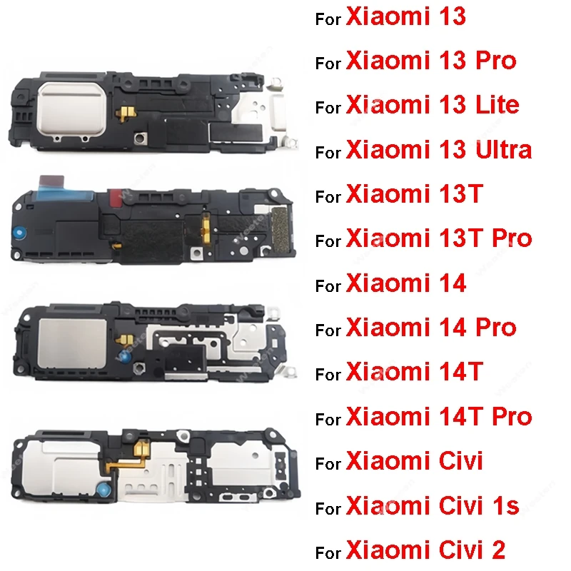 

Звуковой звонок громкоговорителя для Xiaomi Mi 13 13T 13 Lite 14 14T Pro Ultra Civi 1s 2, громкий динамик, зуммер, гибкий кабель, запасные части
