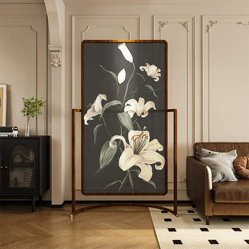 Lily Screen Partition Living Room Entrance Sofa Bedroom Block Bed And Breakfast Club Solid Wood Seat Screen