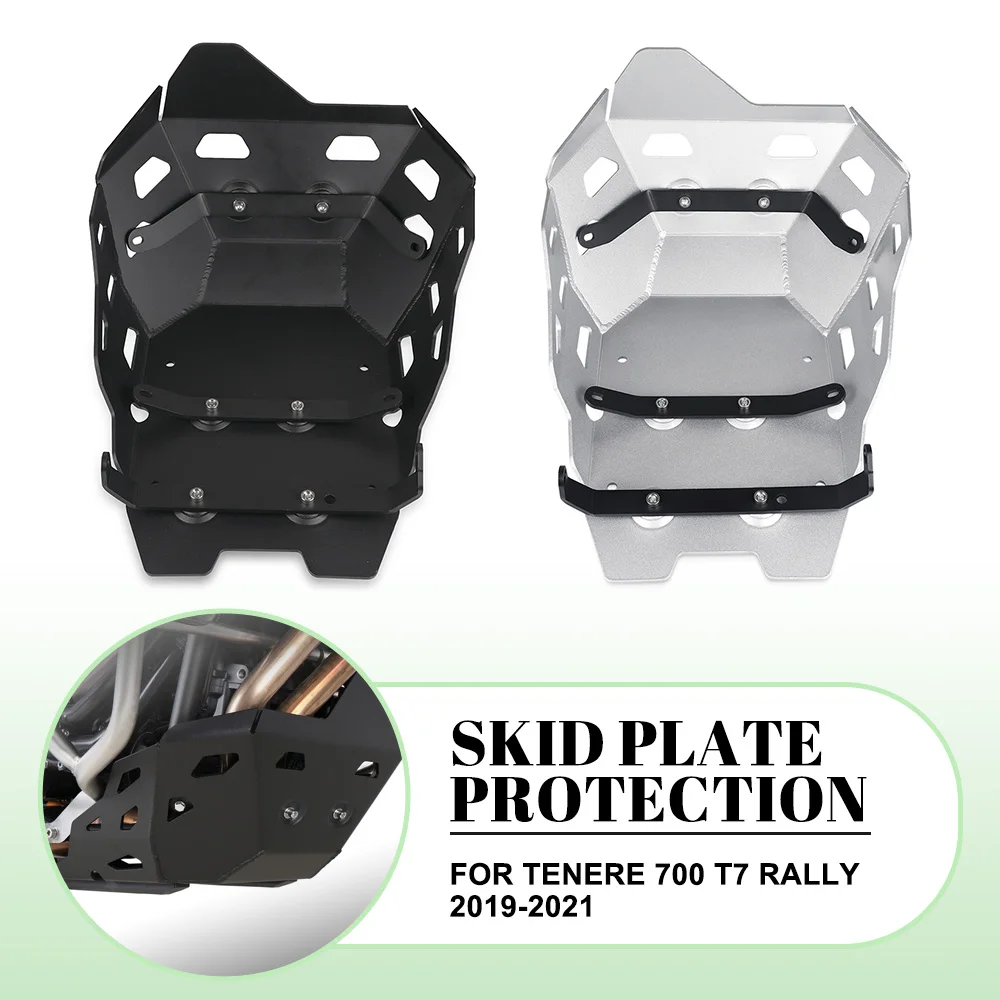 

For Yamaha Tenere 700 T7 Rally 2019 2020 2021 Motorcycle Engine Guard Protection Cover Chassis Skid Plate Belly Pan Protector