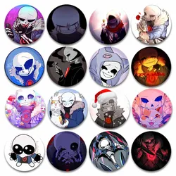 Cartoon Game Figure Killer Sans Pins Creative Cute Anime Badge Accessories for Backpack Around Brooches Fans Collectible Gifts