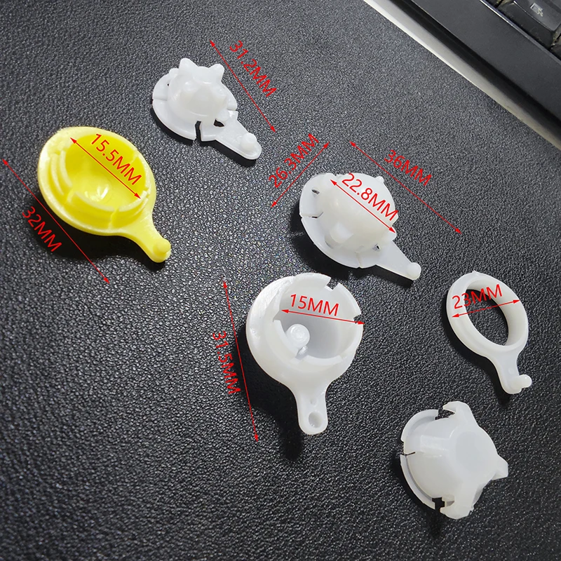 1/5 set durevoli e pratici clip per auto elementi di fissaggio kit boccola di collegamento tergicristallo per auto in plastica di alta qualità