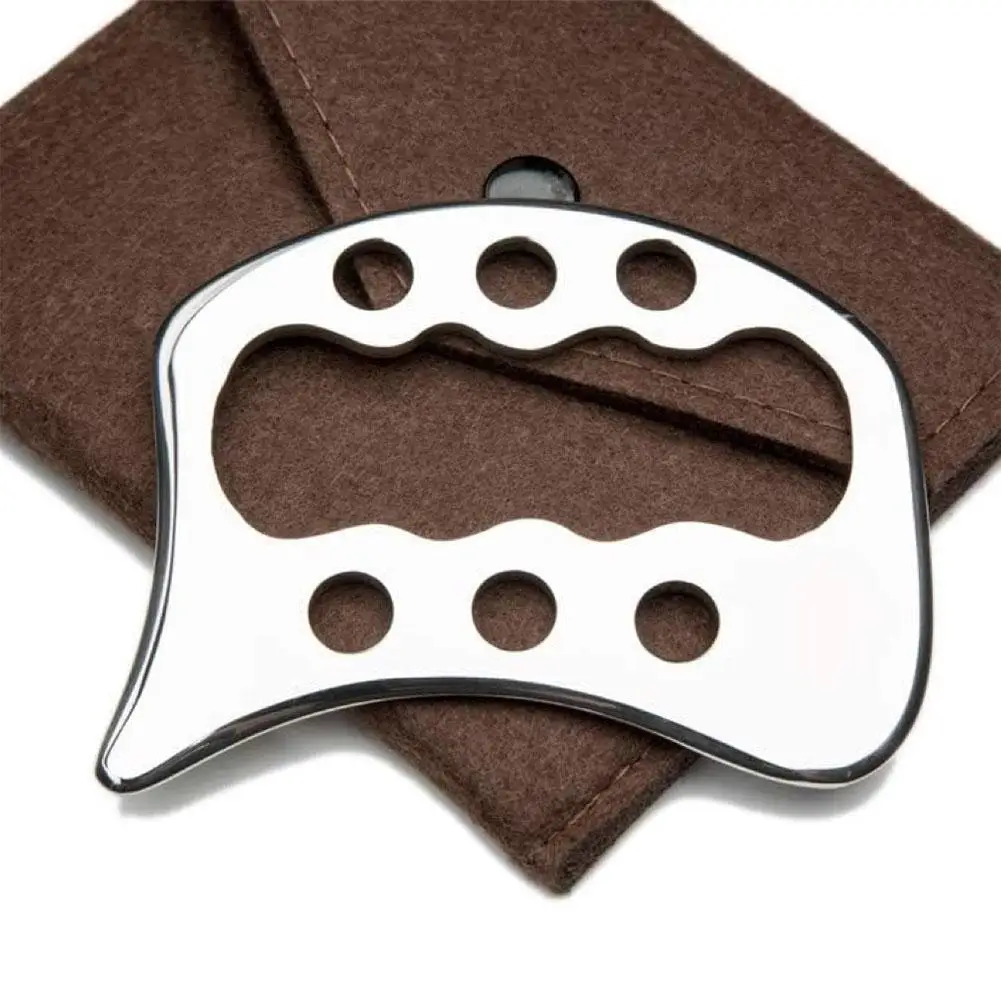 

Roestvrijstalen Gua Sha Schrapen Massage Tool Tool Voor Rug, Benen, Armen Schraper, Anti-Cellulitis, Spiermassage Ontspanning