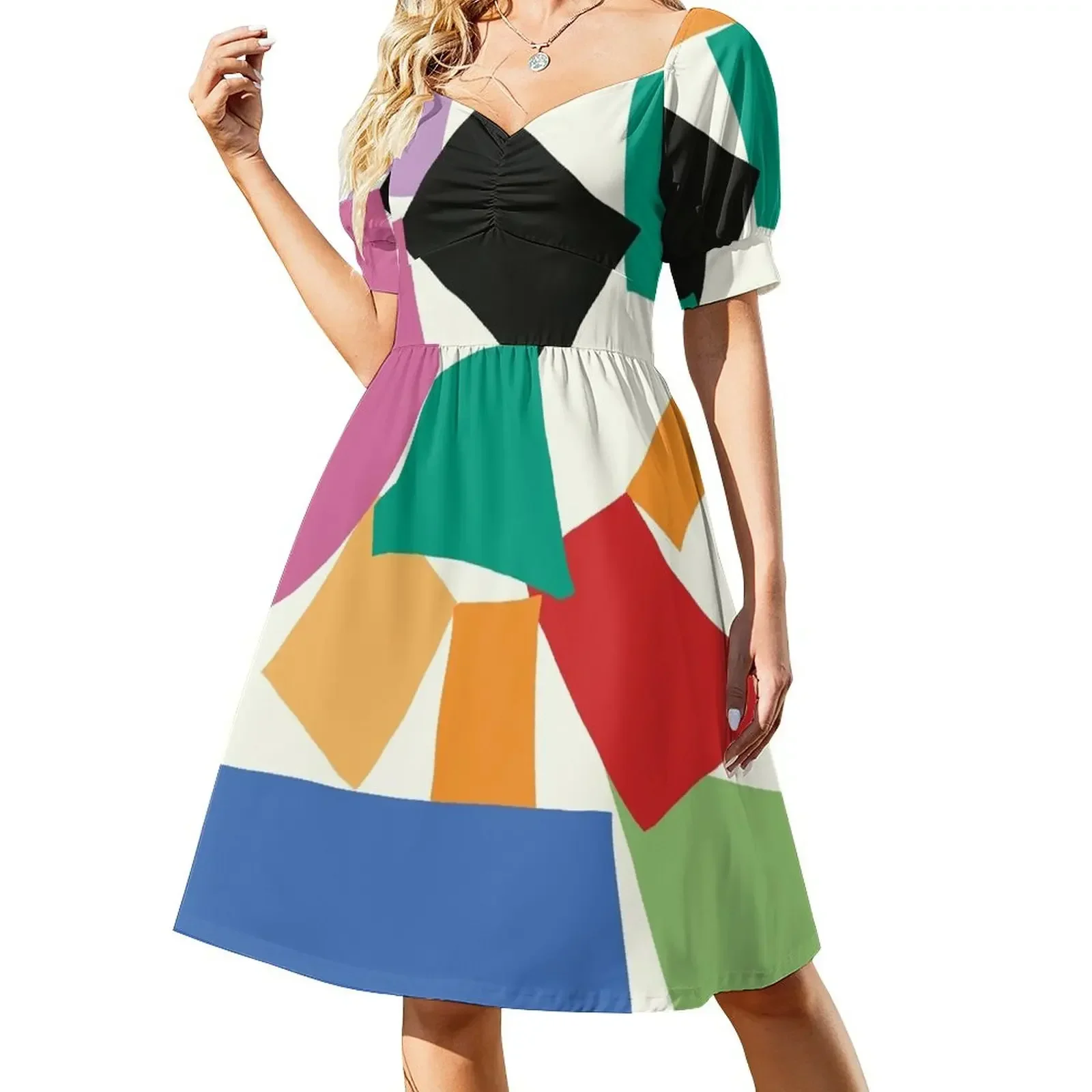 Colorful Collage Matisse Inspired Sleeveless Dress party dresses woman Dress for pregnant women Clothing Dress