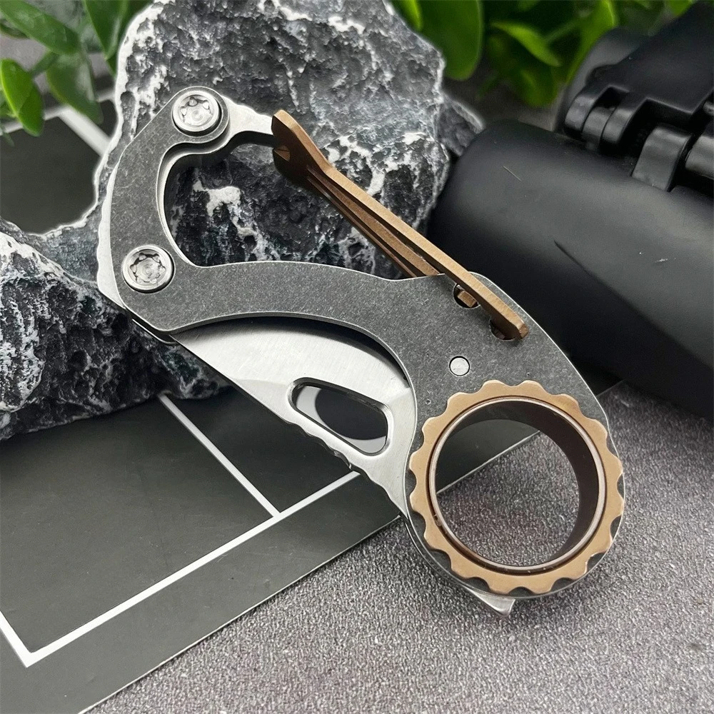 2025 الأكثر مبيعا جيب سكين للفرد 8Cr13Mov بليد 420 الصلب مقبض الدفاع عن النفس بقاء أداة تخييم متعددة المحمولة سكين #4