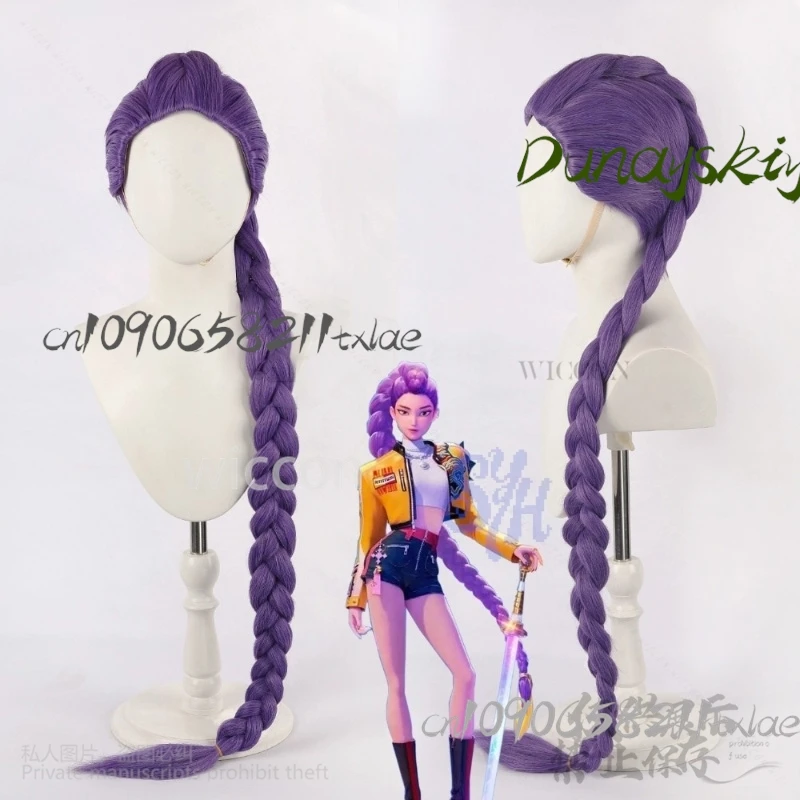 Anime Movie Kpop Demon Korea Cosplay Rumi Girls Group Huntrix Hot Idol Purple Ponytail Wigs Jirai Kei Girls Heat Wig Halloween