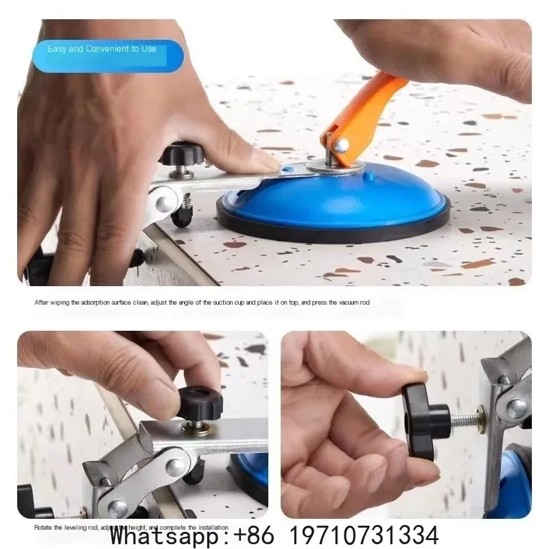 New Right Angle Stone Seam Setter Vacuum Suction Cup for Granite Tile Glass Countertop Marble Seamless Installation Tools DSFGGF