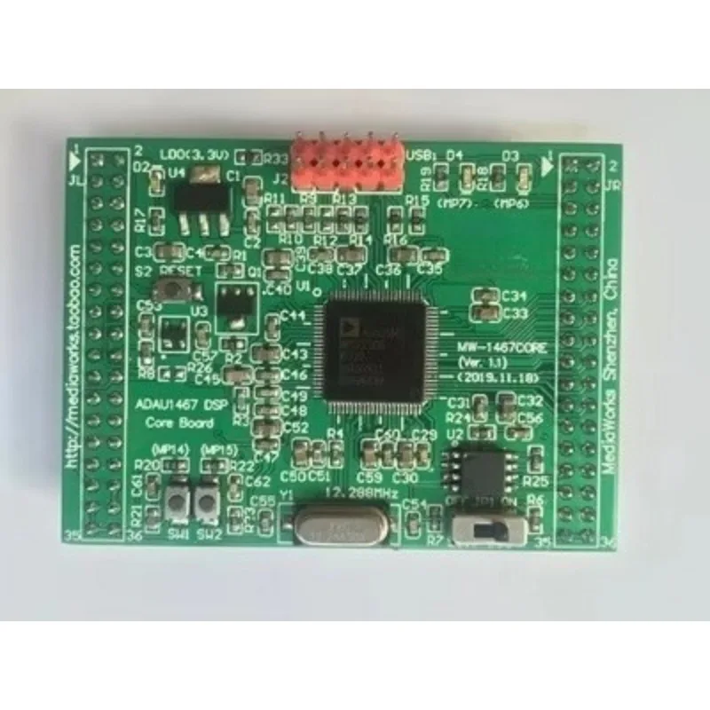 ADAU1467 DSP Audio Processor Board 8 IN 8 OUT with AD1937 Codec Digital Signal Processing Evaluation Module