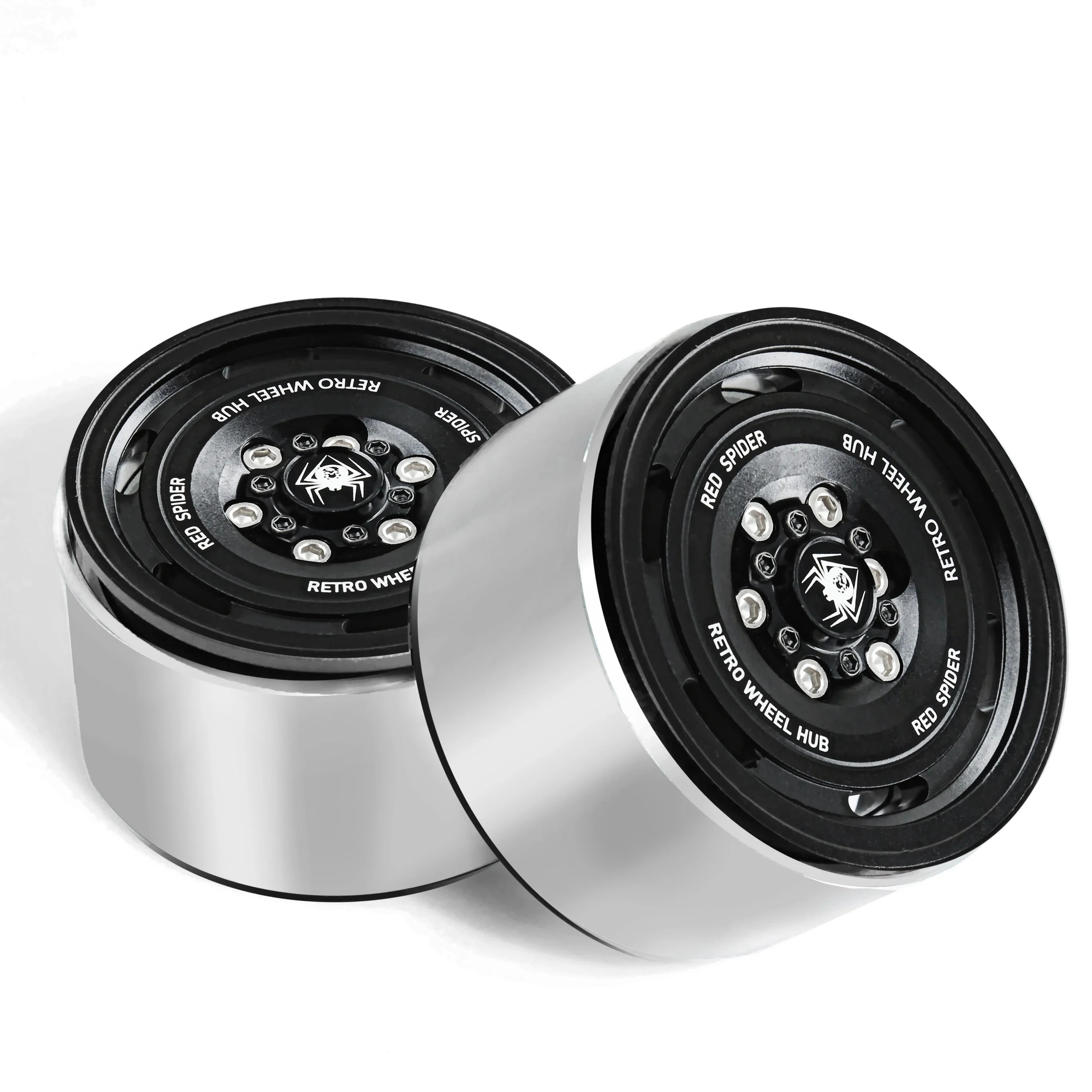 4pcs Retro Metal 1.9" Beadlock Wheel Rim Wheel Hub for 1/10 RC Crawler Car Axial SCX10 Traxxas TRX4 RC4WD D90 Redcat Gen8