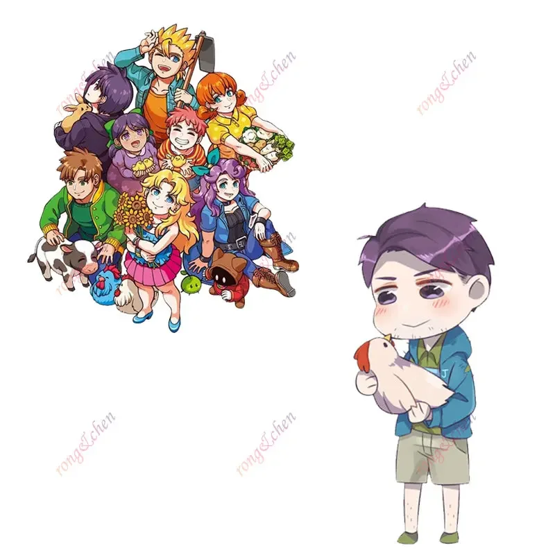 

Funny Anime Car Sticker Stardew Valley for Car Motorcycle Racing Helmet Laptop Trunk Body Car Window Surfboard PVC Vinyl Decals