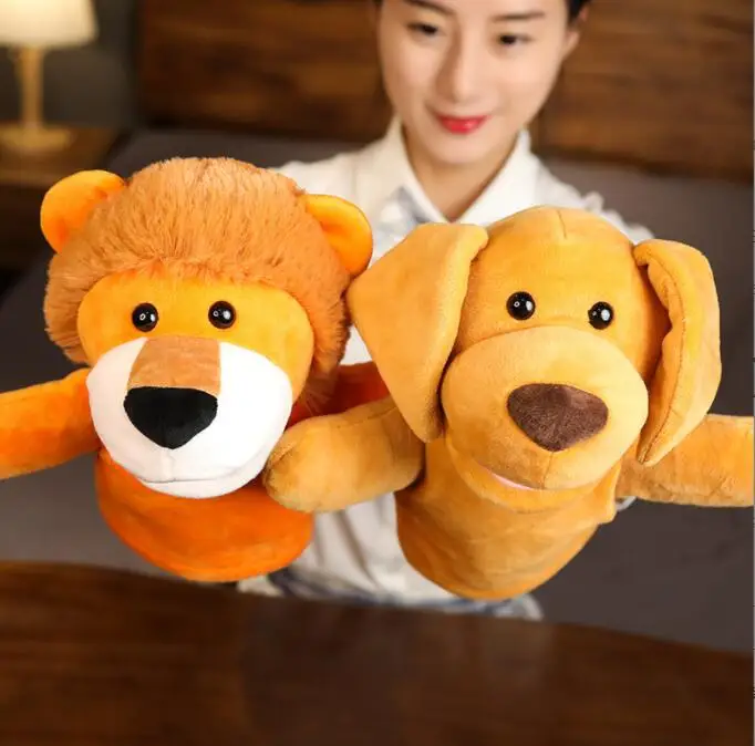 the lion king puppet Finger Story Puppet Kawaii Dolls Educational Baby Toys Lion Elephant Bunny Monkey Children GIft