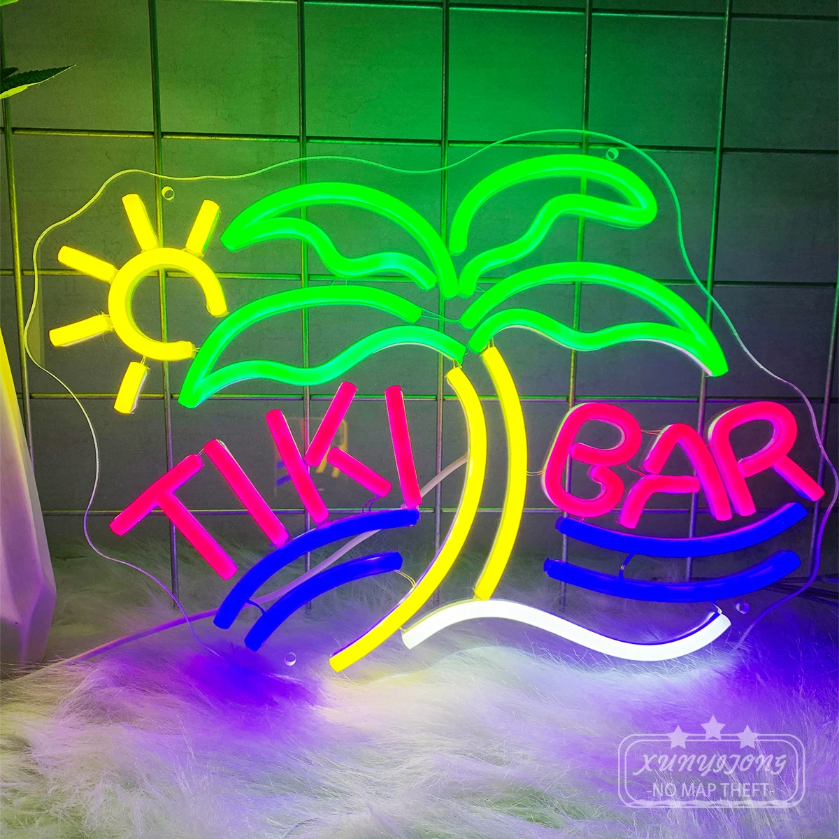 Beach Bar Neon Custom designed for beach bar nightclub shop signboard party set the mood to make the store more attractive