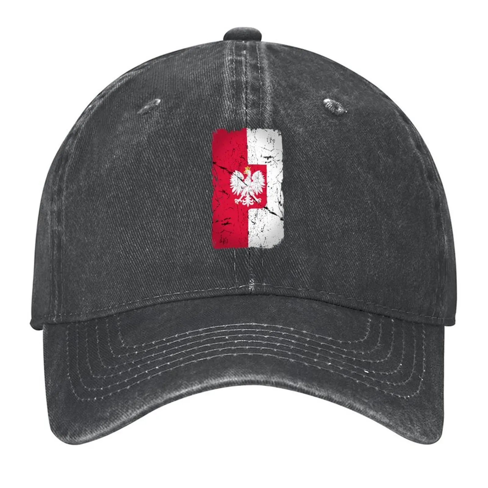 

Flag of Poland with polish eagle Distressed Baseball Cap summer hat Gentleman Hat Beach Outing Hat men Women's Hats 2025 Men's