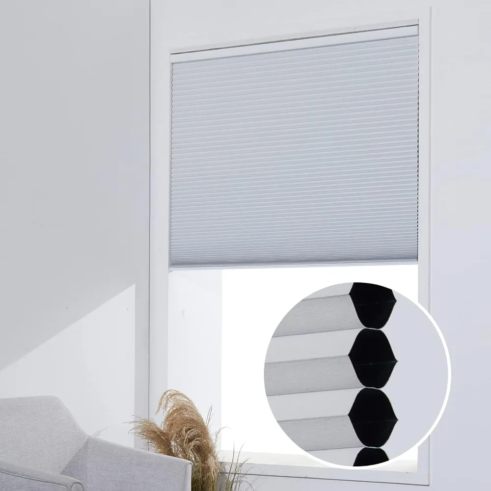 

Persilux Custom Blackout Cellular Window Shades for Home, Cordless Window Blinds, Honeycomb Blinds for Windows