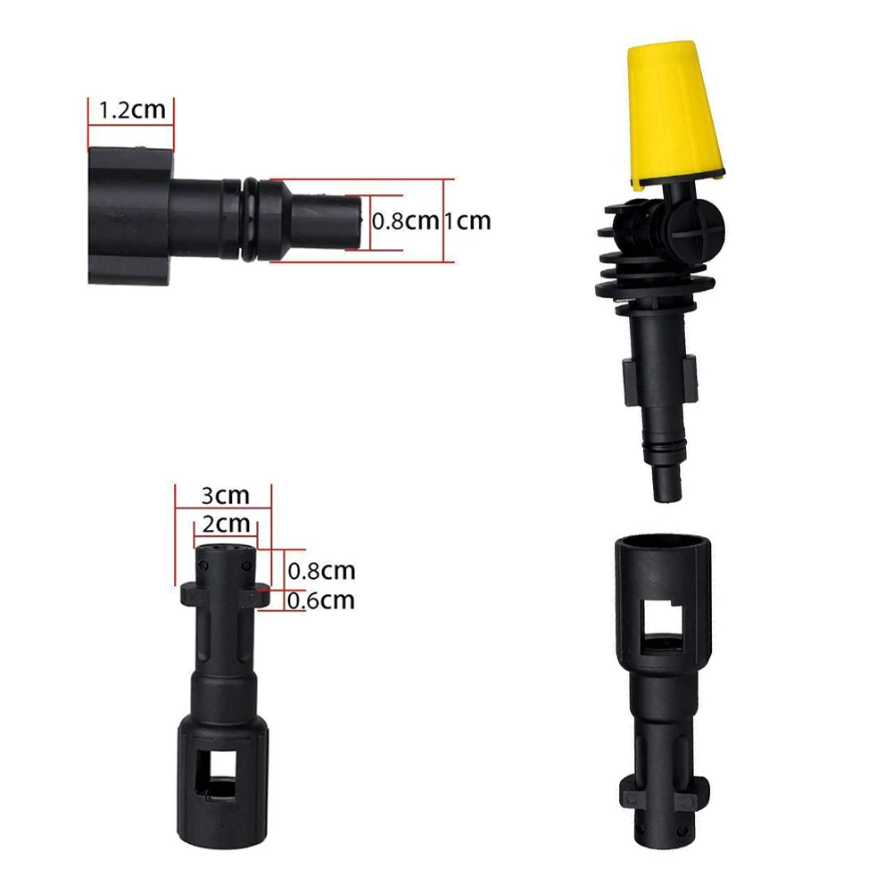 360 Degree Rotating Nozzle for Karcher K2 K3 K4 K5 K6 and For LAVOR Pressure Washers for Undercarriage Cleaning