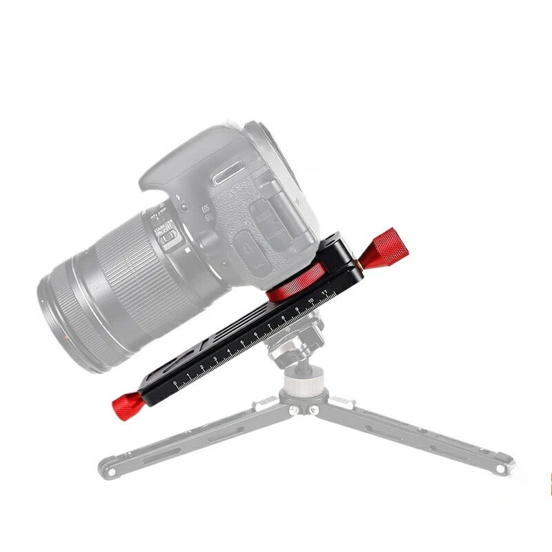 For PTZ Quick Loading Plate Bracket Gear Slide Rail Mini Macro Photography Guide Rail Tripod Micro Single Reverse Track