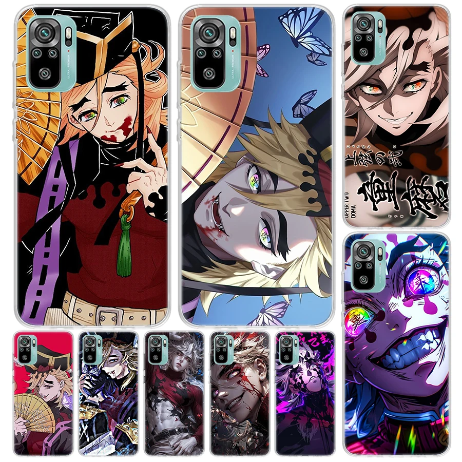 Чехол Demon Slayer Douma для Xiaomi Redmi Note 14 13 12S 12 11 Pro Plus, чехол для телефона 11S 10S 10 11E 11T + 9S 9 с принтом Coque